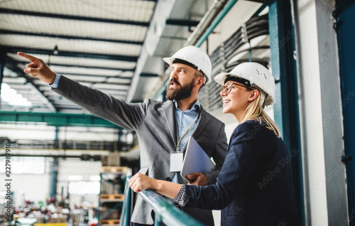 Engineers reviewing application requirements